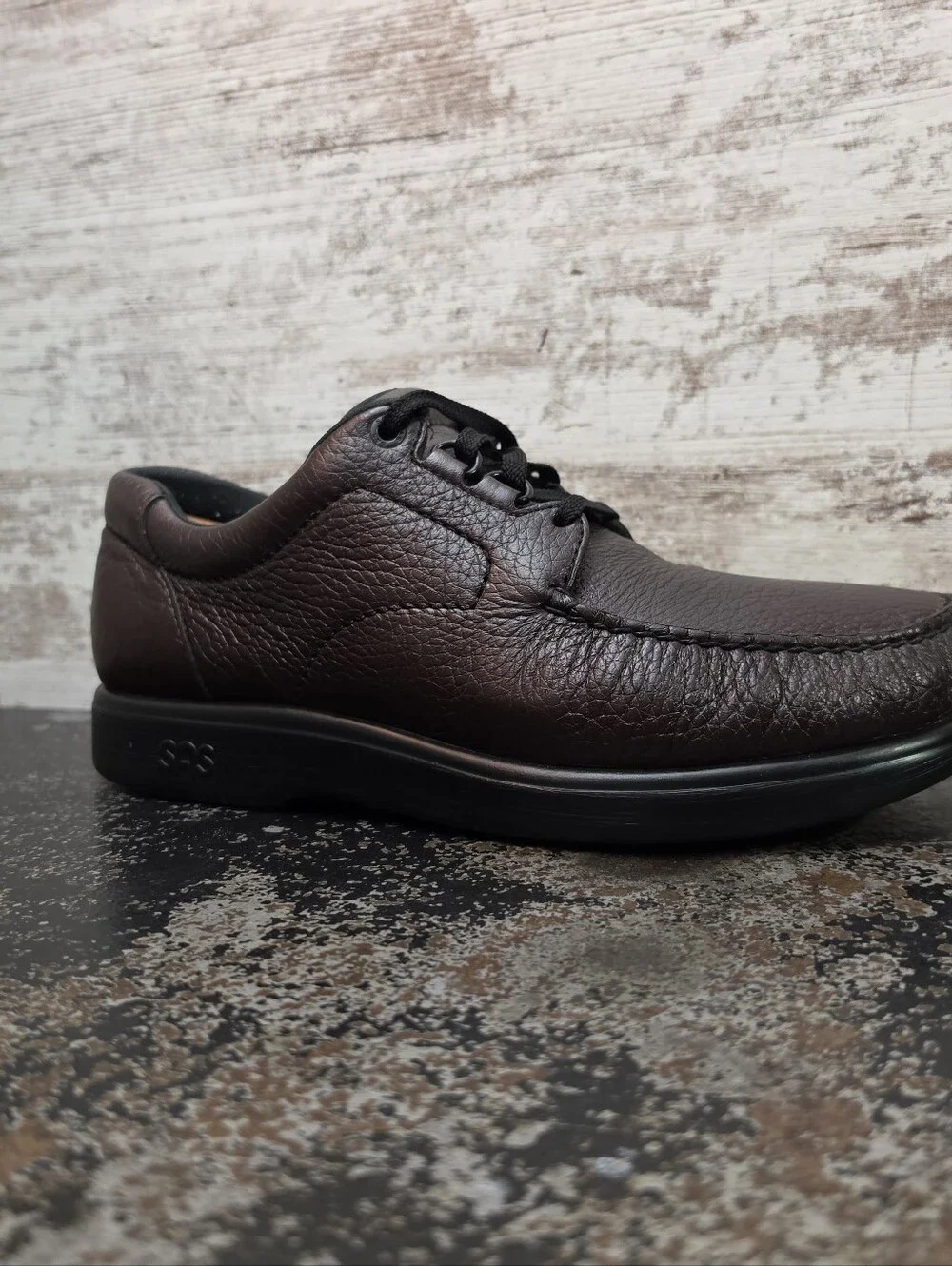 Mens SAS Bout Time Walking Shoes Sz 10 M Used Brown Leather Made in USA